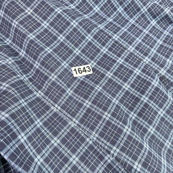 DG2 Jacket Womens 2X Blue Plaid Pattern Long-Sleeve Notch Lapel Blazer Preppy - Picture 7 of 9